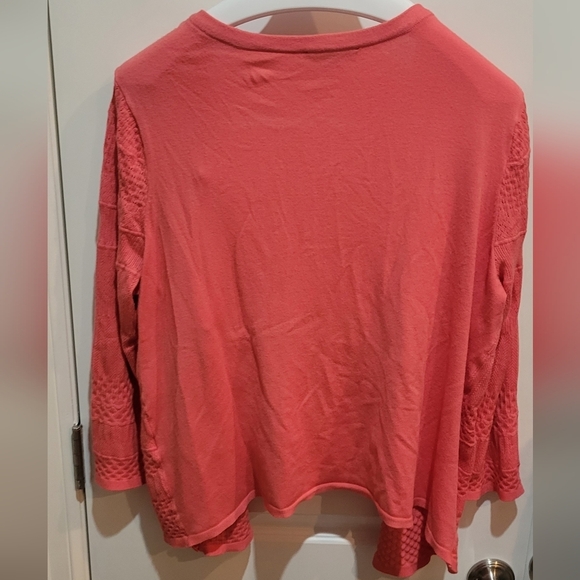 Roz & Ali coral cardigan women's size 1x - Picture 6 of 6